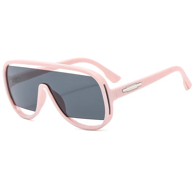 New Fashion Retro One Piece Sunglasses For Women Men  Sun Glasses Gradient Shades
