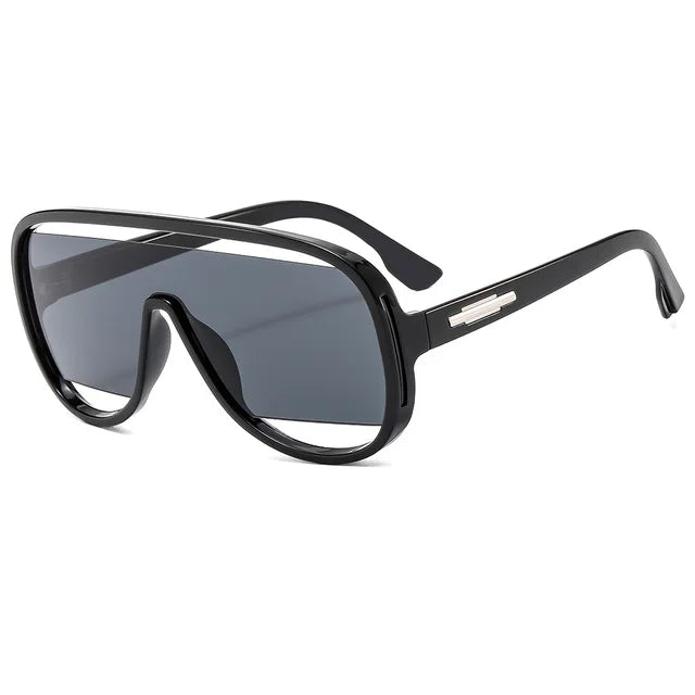 New Fashion Retro One Piece Sunglasses For Women Men  Sun Glasses Gradient Shades