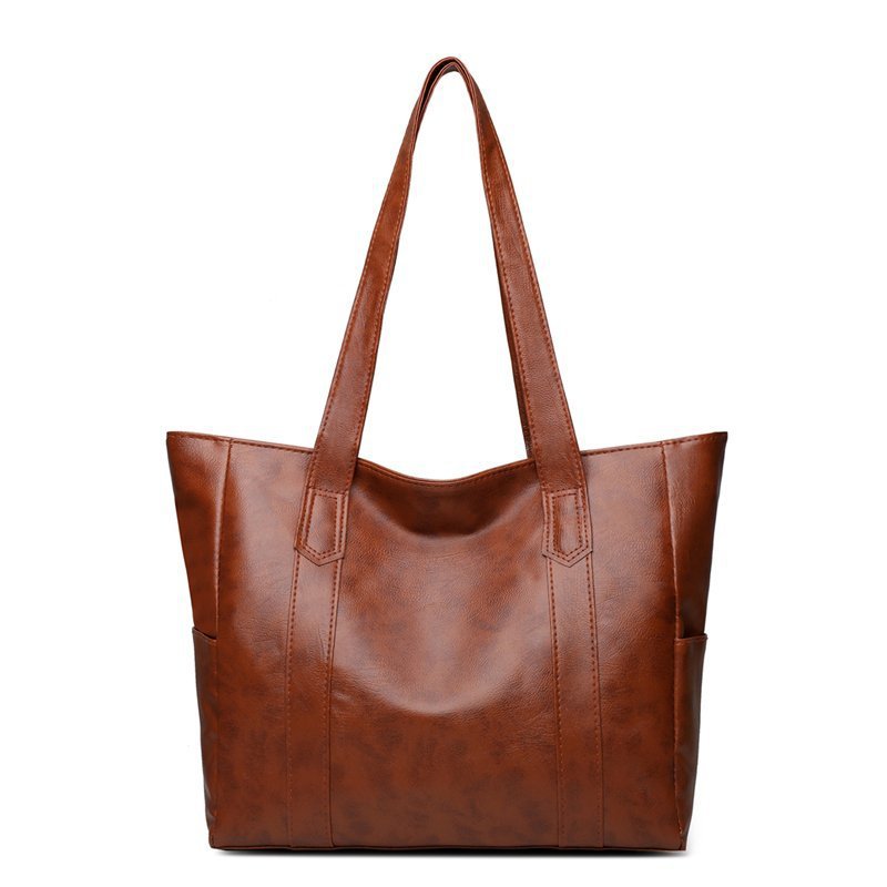 Single shoulder tote bag simple and versatile handbag