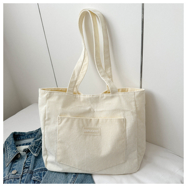 Corduroy shoulder crossbody bag