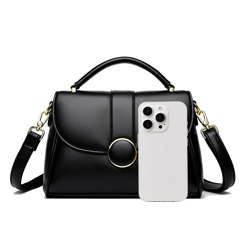 Stylish Women's Handbag – Large-Capacity, Minimalist Soft Leather Shoulder & Crossbody Bag