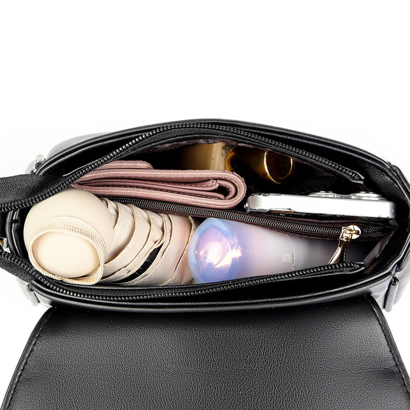 Stylish Women's Handbag – Large-Capacity, Minimalist Soft Leather Shoulder & Crossbody Bag