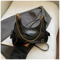 Women's Large-Capacity Minimalist Chain Shoulder/Underarm Bag ， Retro Versatile Crossbody Commuter Bag