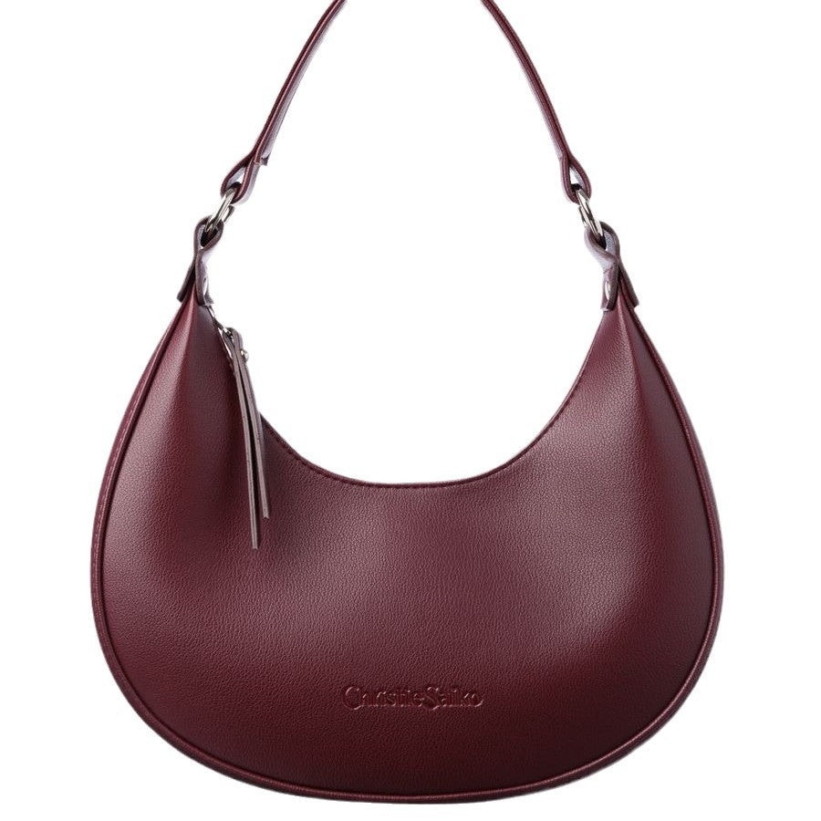 Trendy Women's Half-Moon Crossbody & Handheld Bag – Stylish, Affordable Luxury, Premium Feel, Portable Shoulder Bag