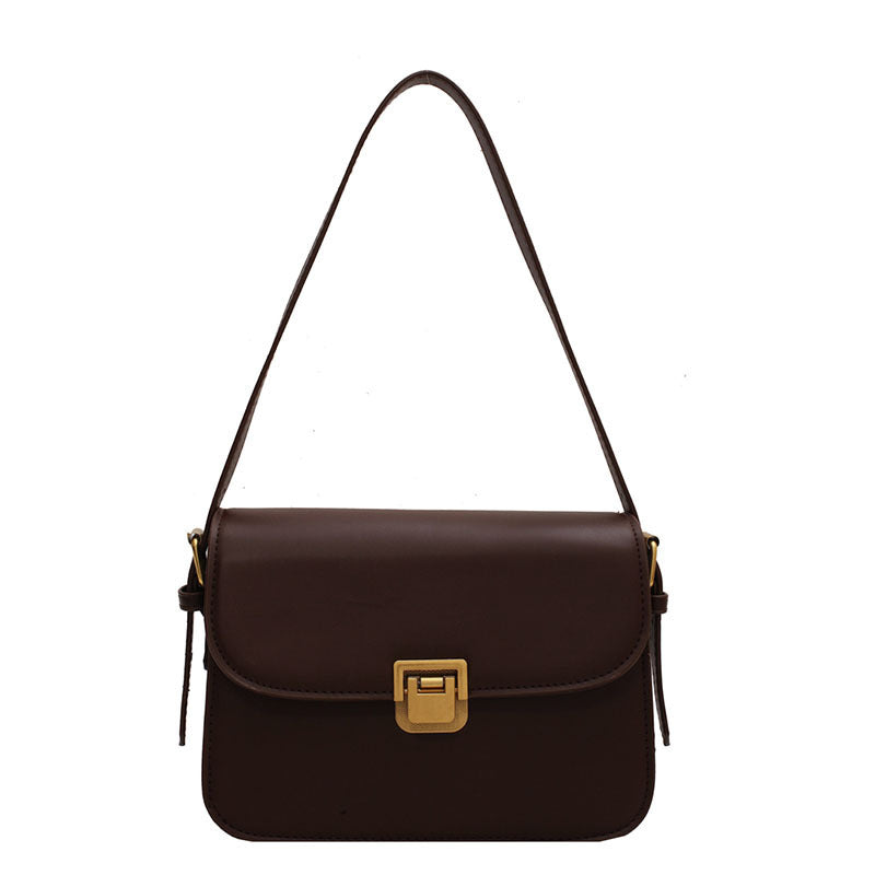 Stylish & Chic Cross-Border Women's Bag, A trendy, minimalist, and retro-chic small square bag suitable for crossbody or shoulder wear.