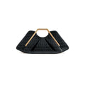 Ruched Ring-Handle Evening Bag  Luxury Handbag