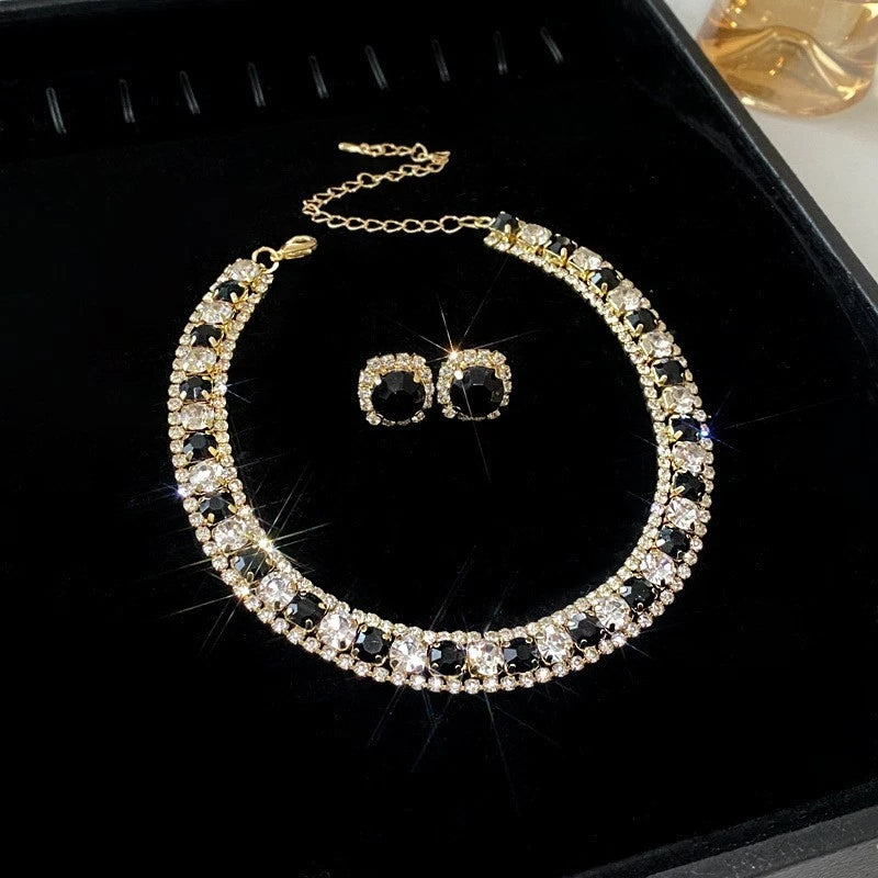 AAA Zirconia Necklace and Earring Set
