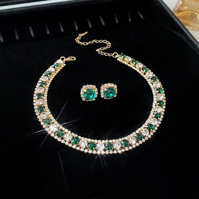 AAA Zirconia Necklace and Earring Set