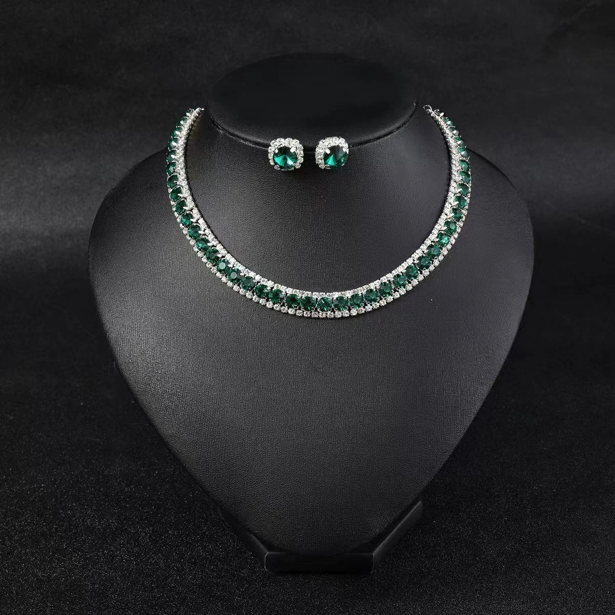 AAA Zirconia Necklace and Earring Set